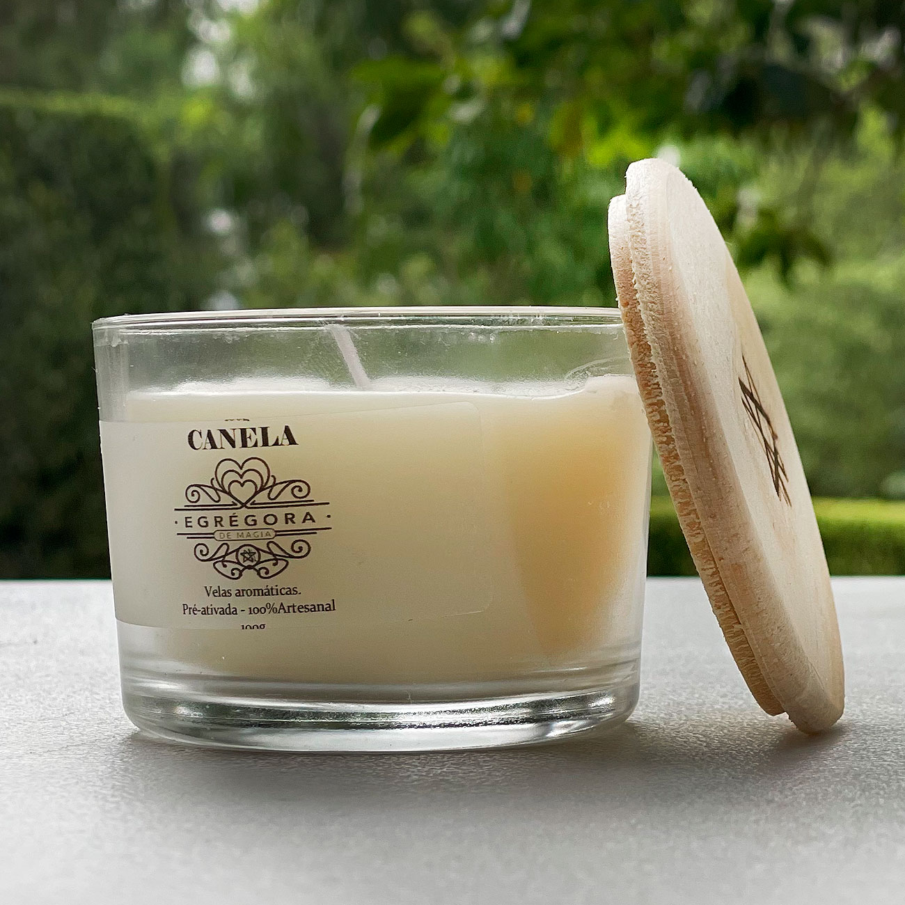 Vela Aromática Canela ativada com Magia.