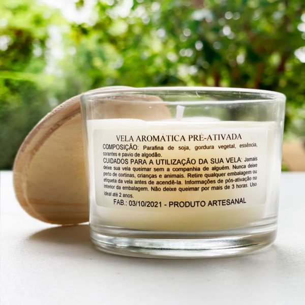 Vela Aromática Flor de Figo ativada com Magia.