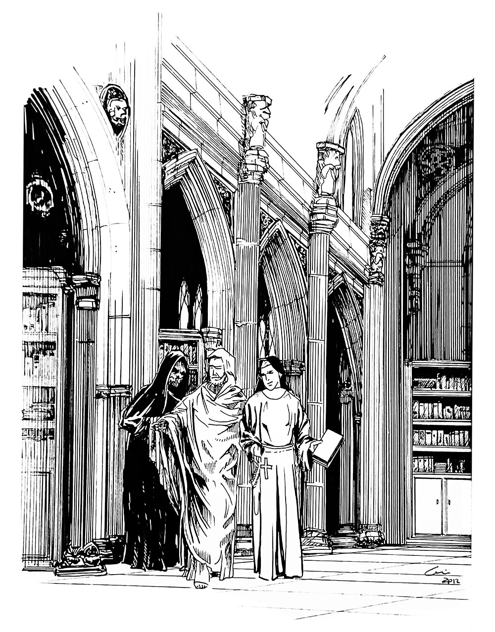 Guardião da Meia Noite - Cena Biblioteca